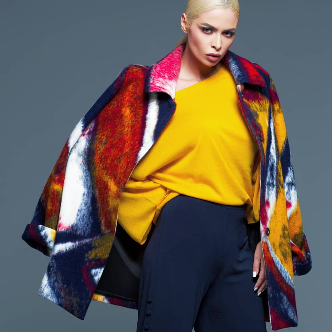 Kaoutar Boudarraja in her modeling portfolio, 2018