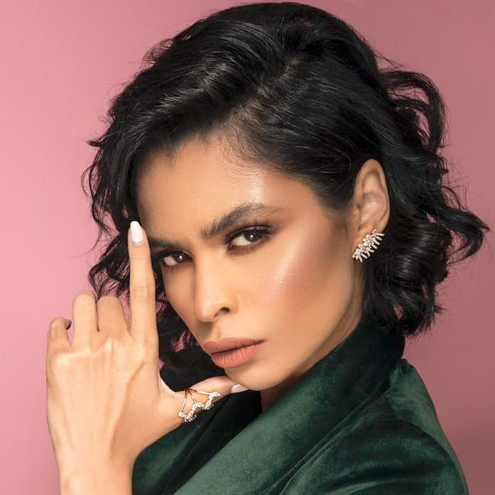 Kaoutar Boudarraja in her modeling portfolio, 2019