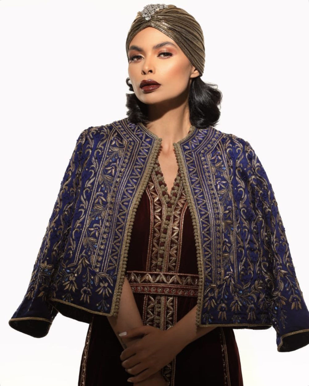 Kaoutar Boudarraja in her modeling portfolio, 2019