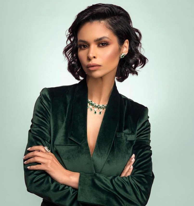 Kaoutar Boudarraja in her modeling portfolio, 2019
