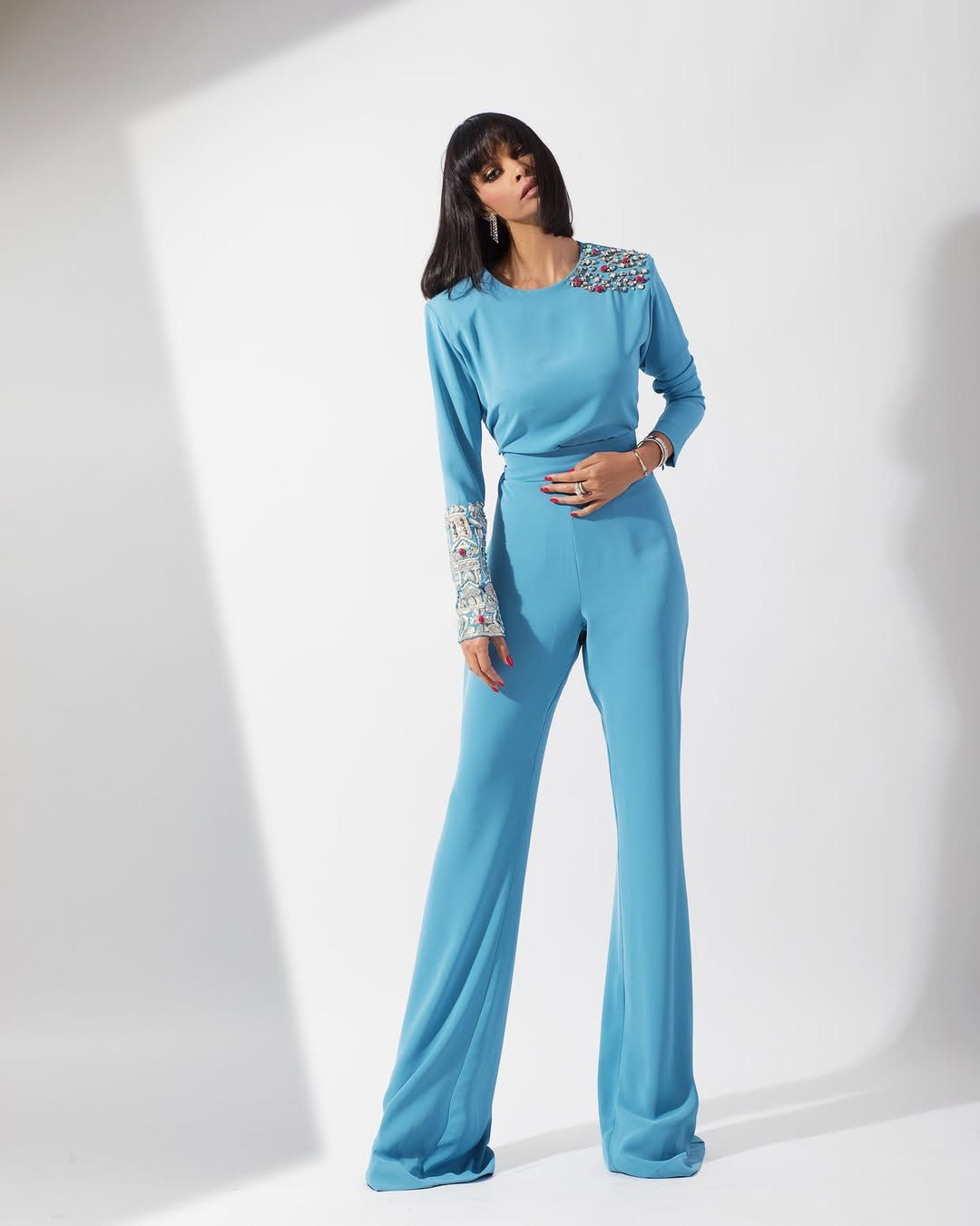 Kaoutar Boudarraja in her modeling portfolio, 2021