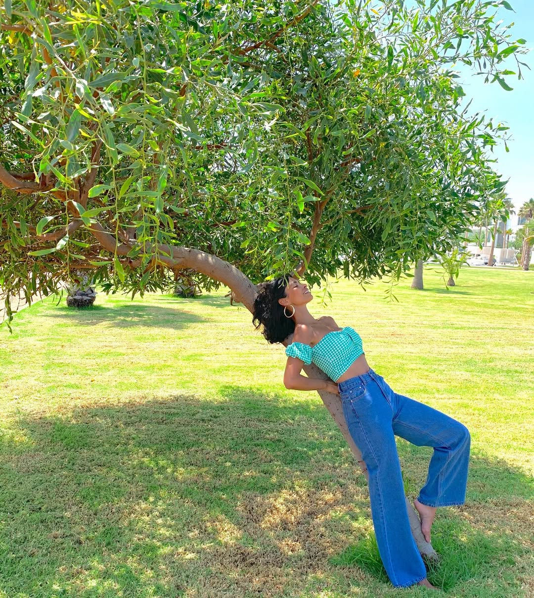 Kaoutar Boudarraja in her modeling portfolio, 2019