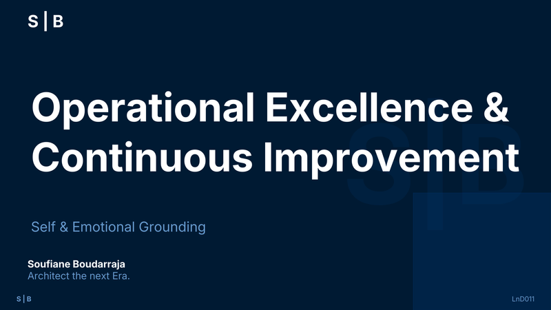 Operational Excellence and Continuous Improvement course cover image