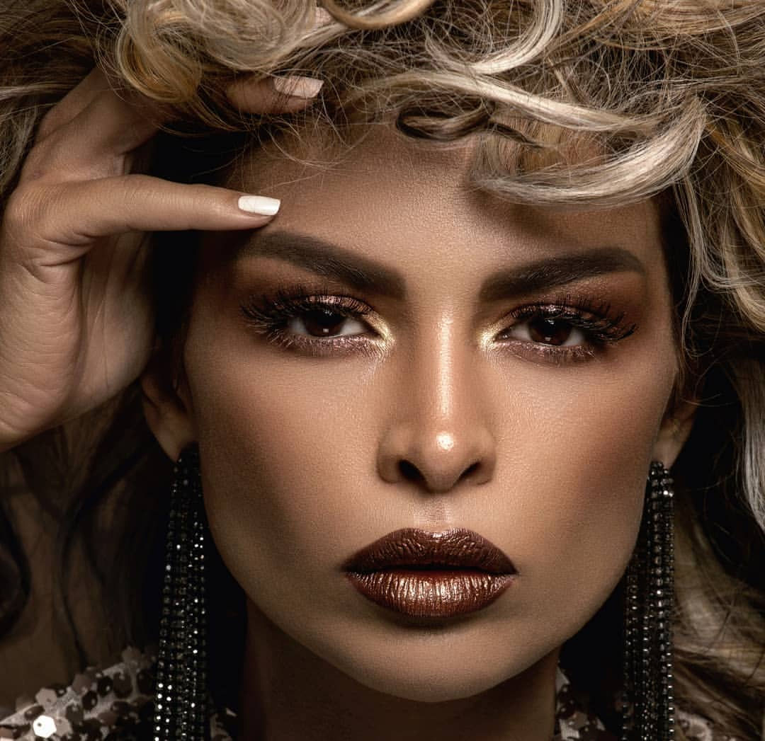 Kaoutar Boudarraja in her modeling portfolio, 2019