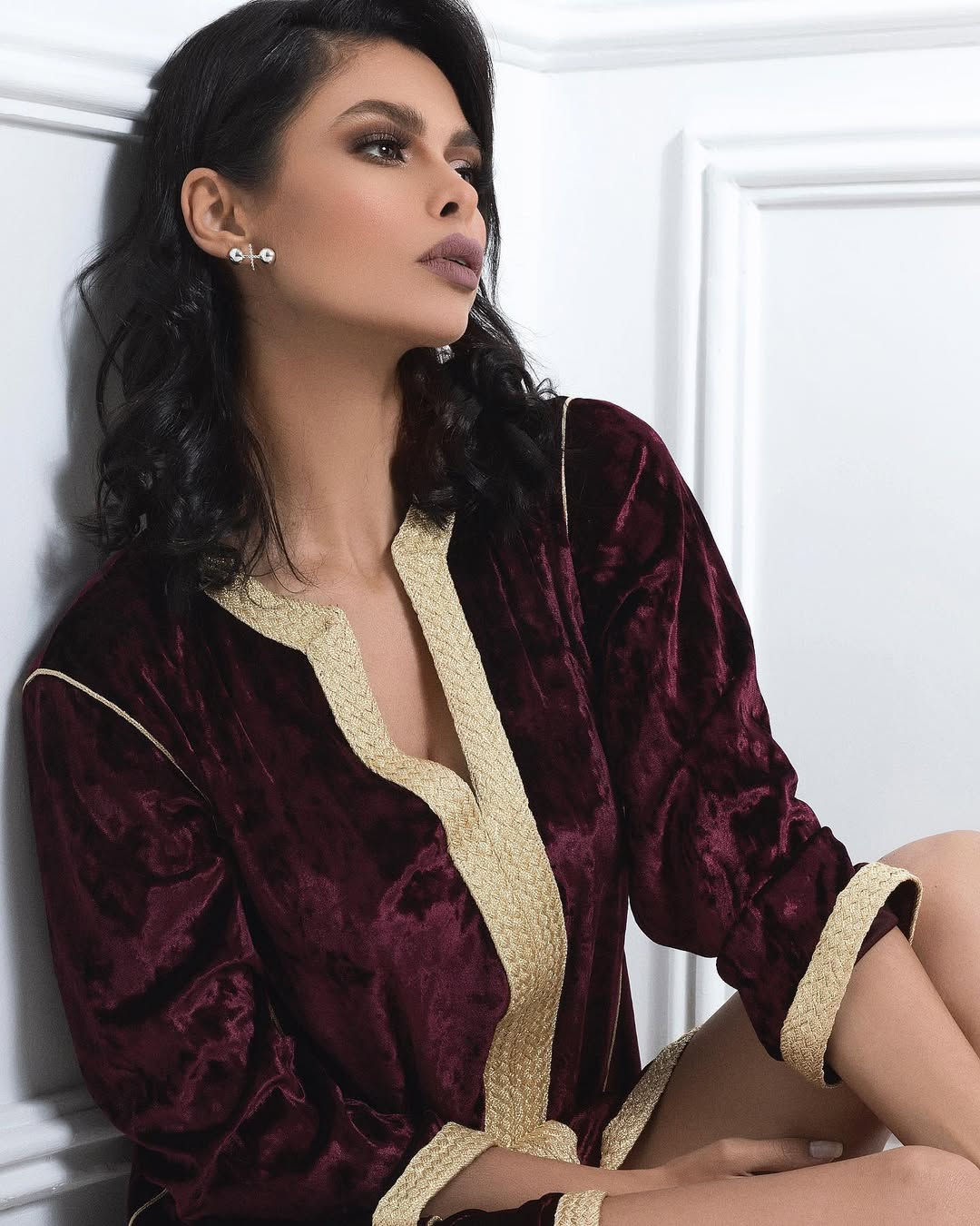 Kaoutar Boudarraja in her modeling portfolio, 2020