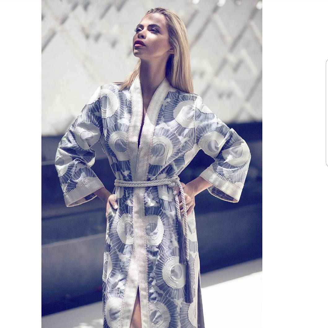 Kaoutar Boudarraja in her modeling portfolio, 2017