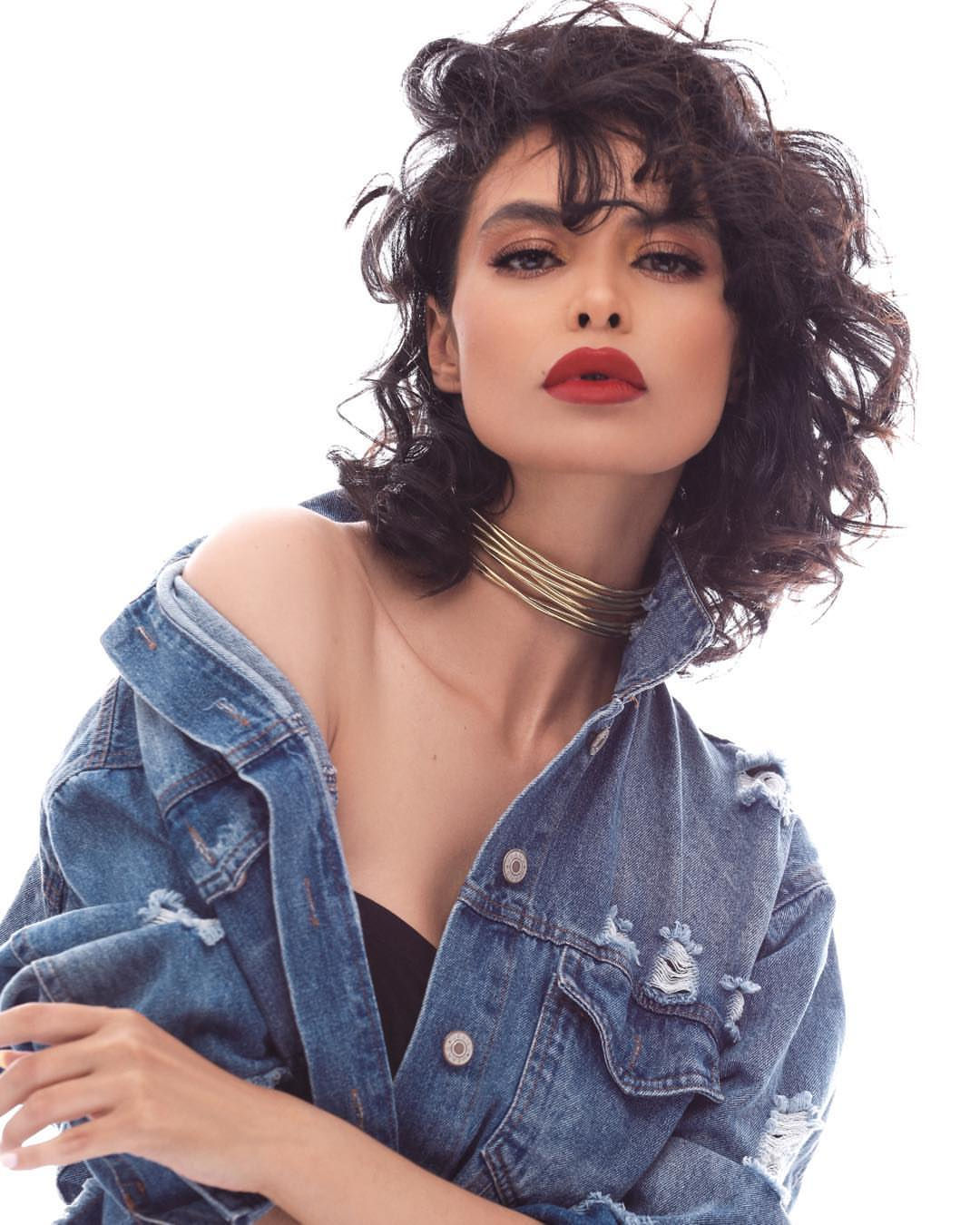 Kaoutar Boudarraja in her modeling portfolio, 2019