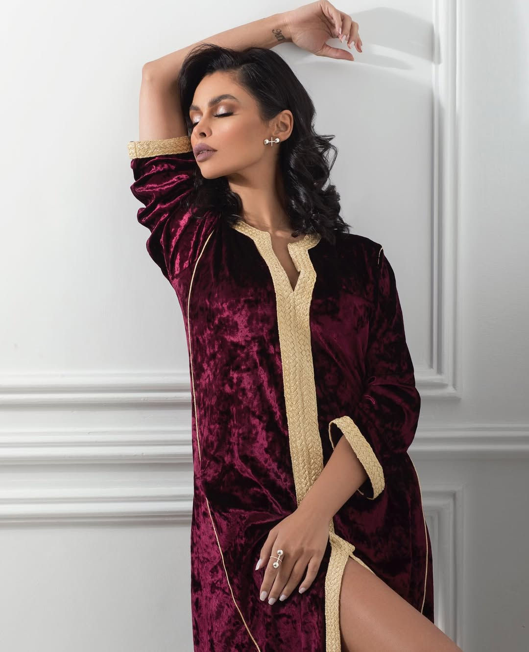 Kaoutar Boudarraja in her modeling portfolio, 2020