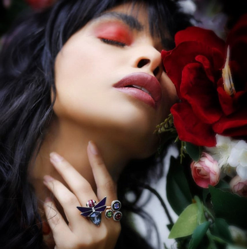 Kaoutar Boudarraja in her modeling portfolio, 2020