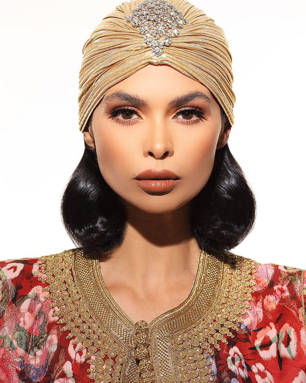 Kaoutar Boudarraja in her modeling portfolio, 2021