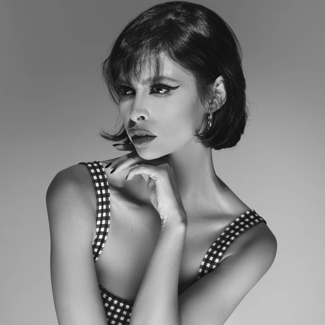Kaoutar Boudarraja in her modeling portfolio, 2019