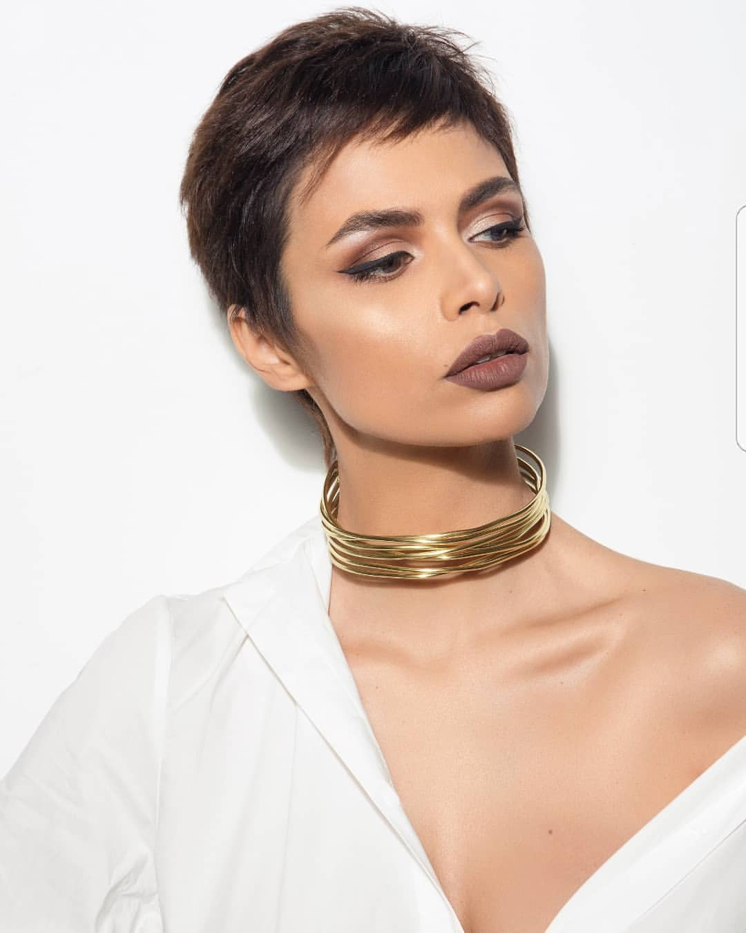 Kaoutar Boudarraja in her modeling portfolio, 2017