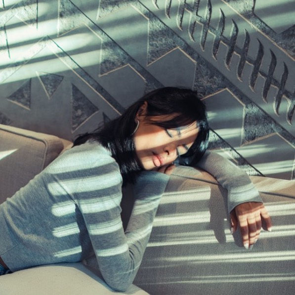 Kaoutar Boudarraja in her modeling portfolio, 2019