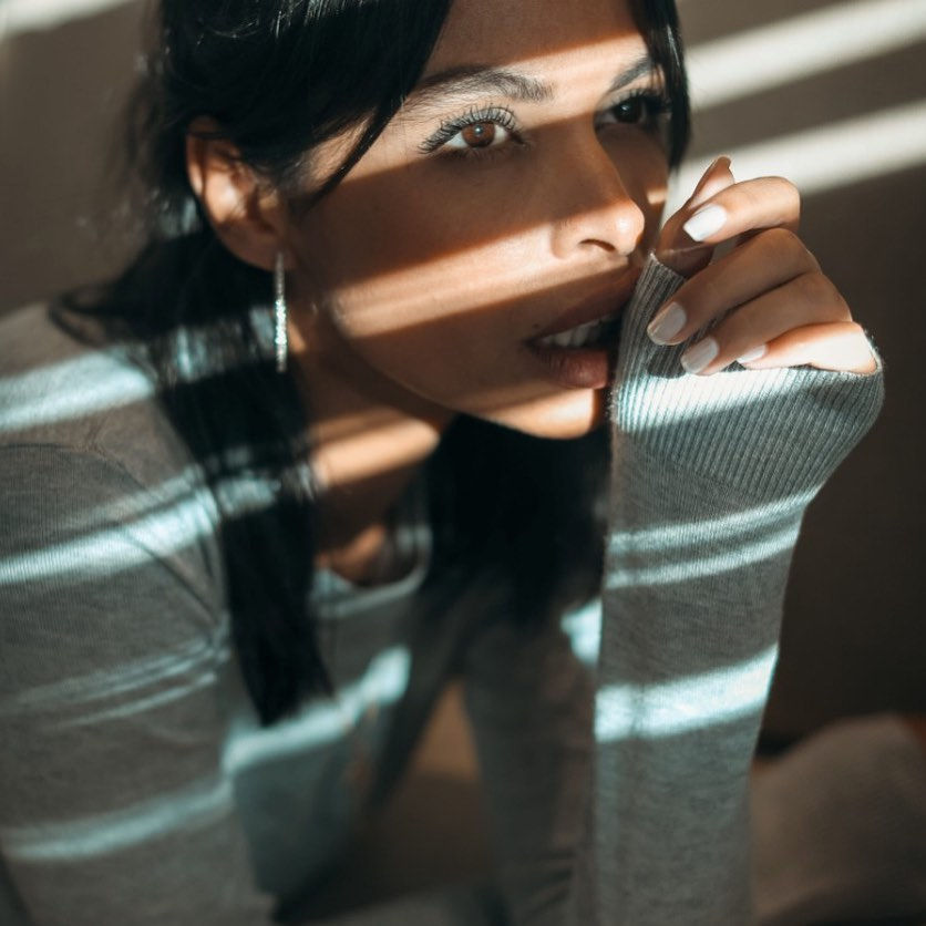 Kaoutar Boudarraja in her modeling portfolio, 2019