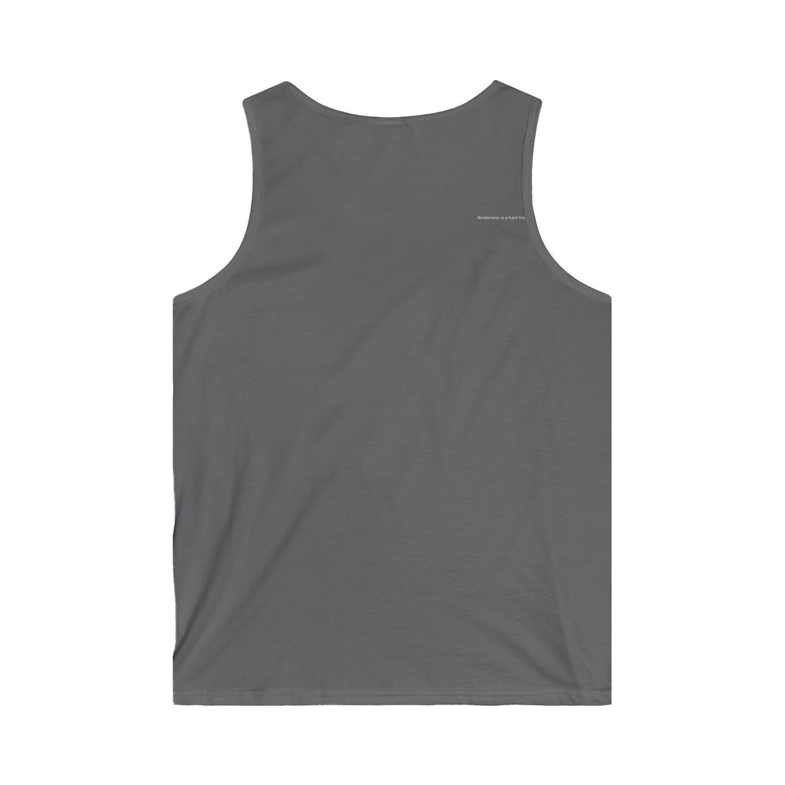 Men's Soft Cotton Tank Top | Tenderness is a hard line