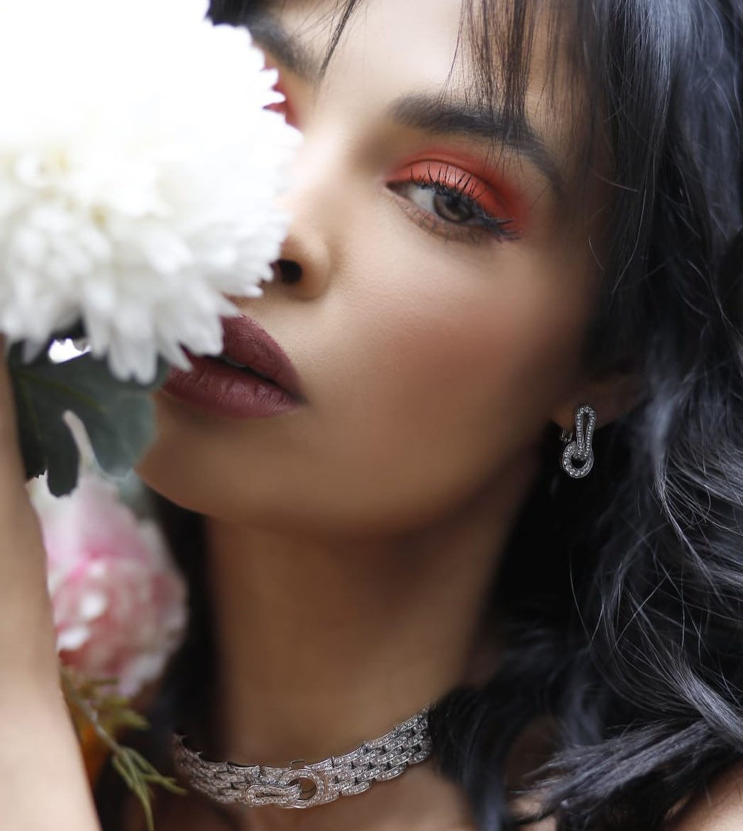 Kaoutar Boudarraja in her modeling portfolio, 2020