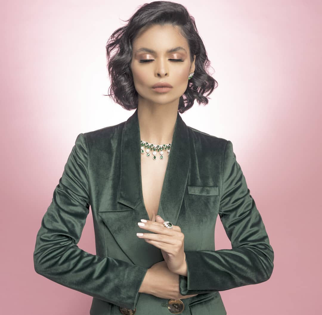 Kaoutar Boudarraja in her modeling portfolio, 2019