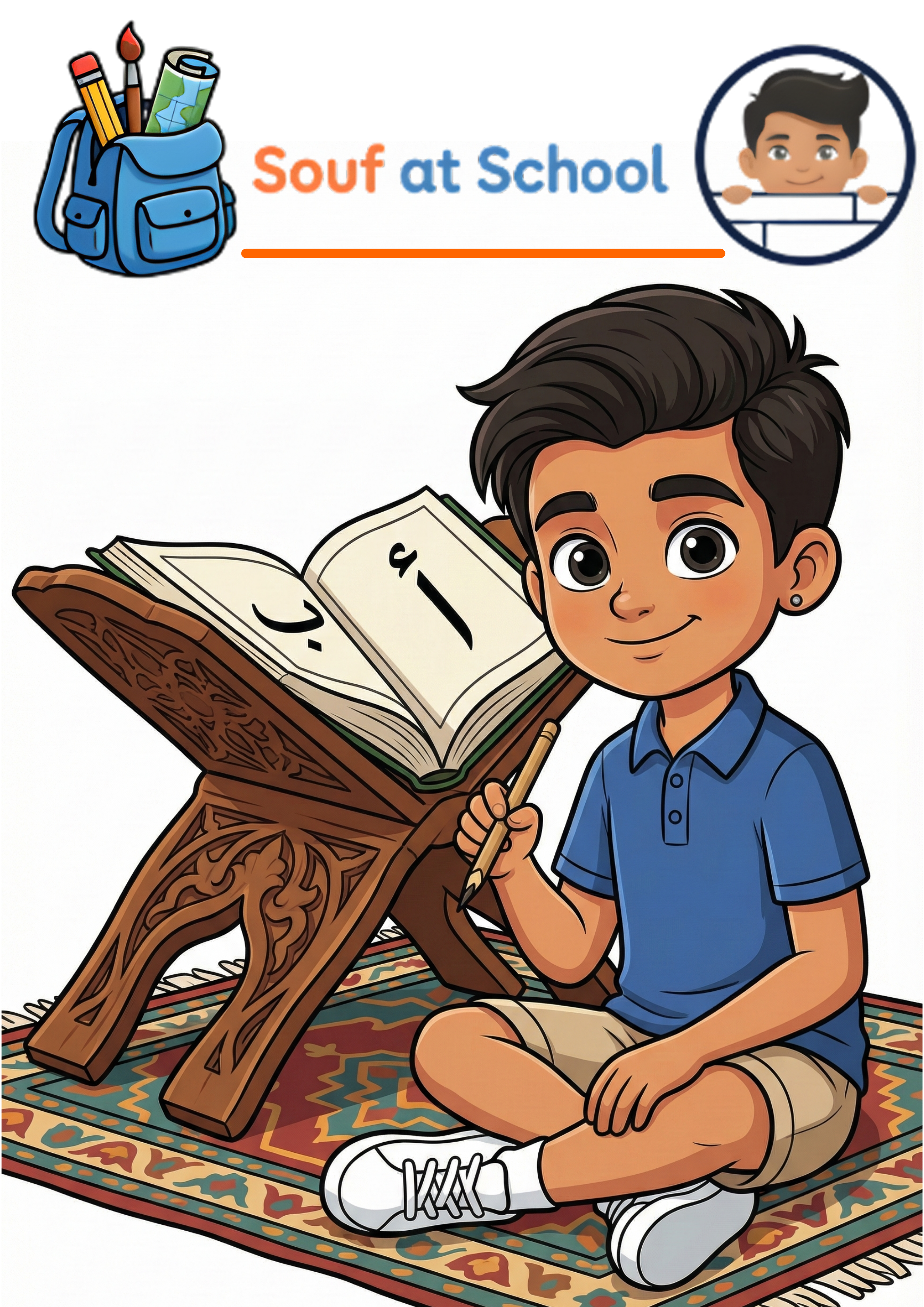 Cover of Alif, Baa, Taa: My First Arabic Letters, a children's book by Souf at School