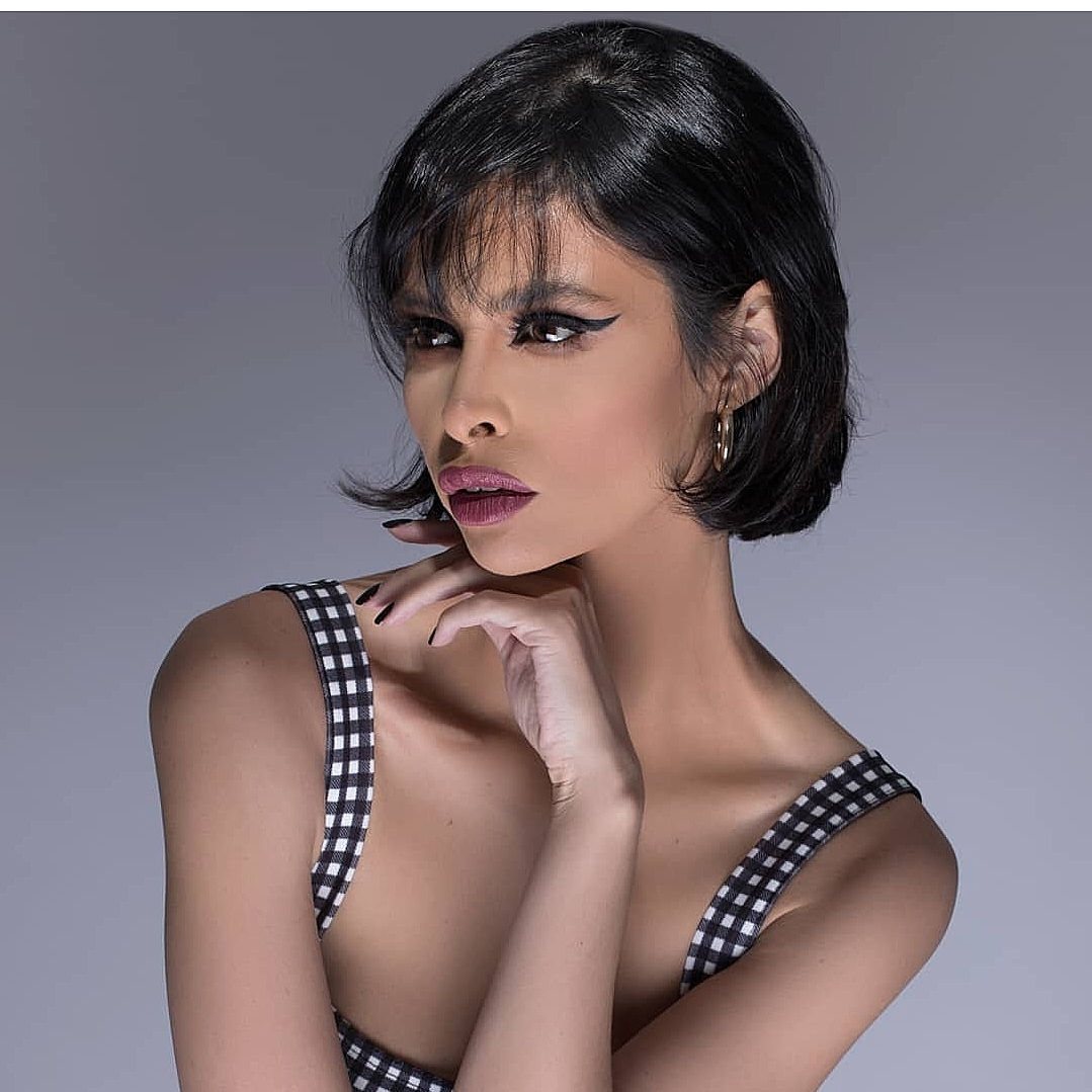 Kaoutar Boudarraja in her modeling portfolio, 2021