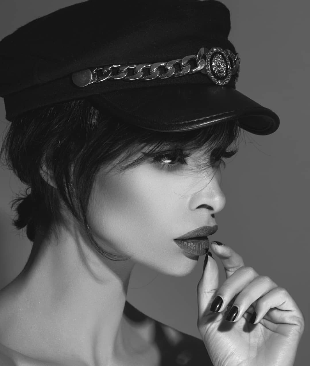 Kaoutar Boudarraja in her modeling portfolio, 2018