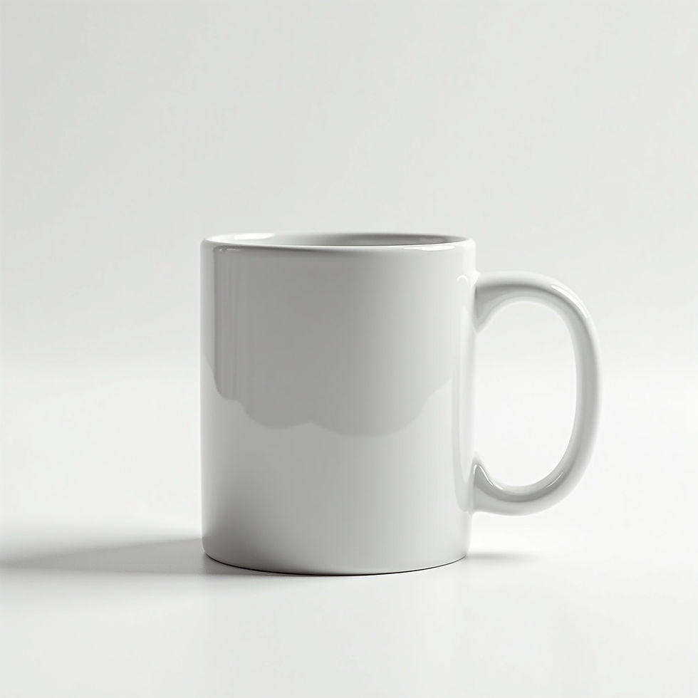White mug of coffee