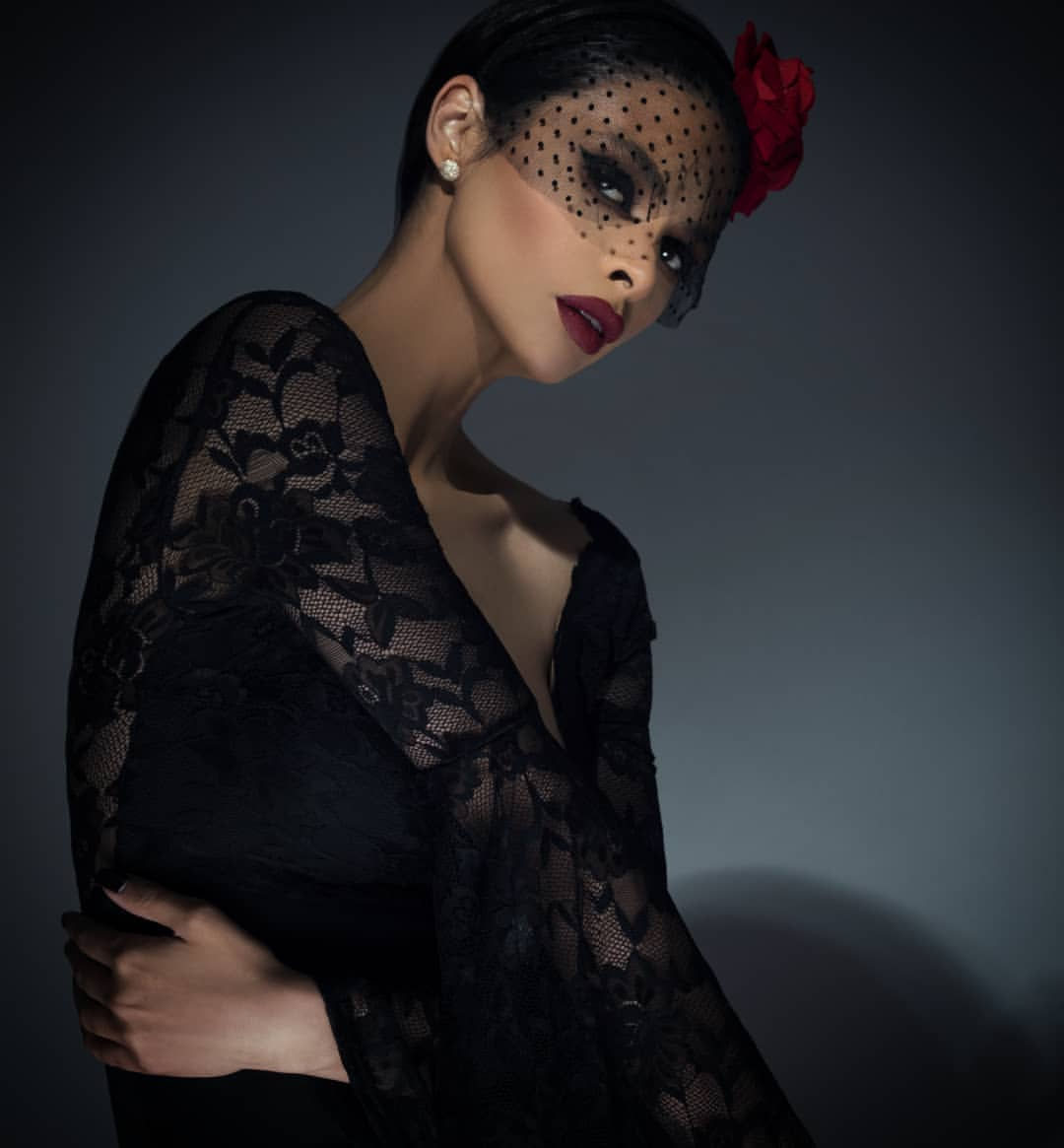 Kaoutar Boudarraja in her modeling portfolio, 2021