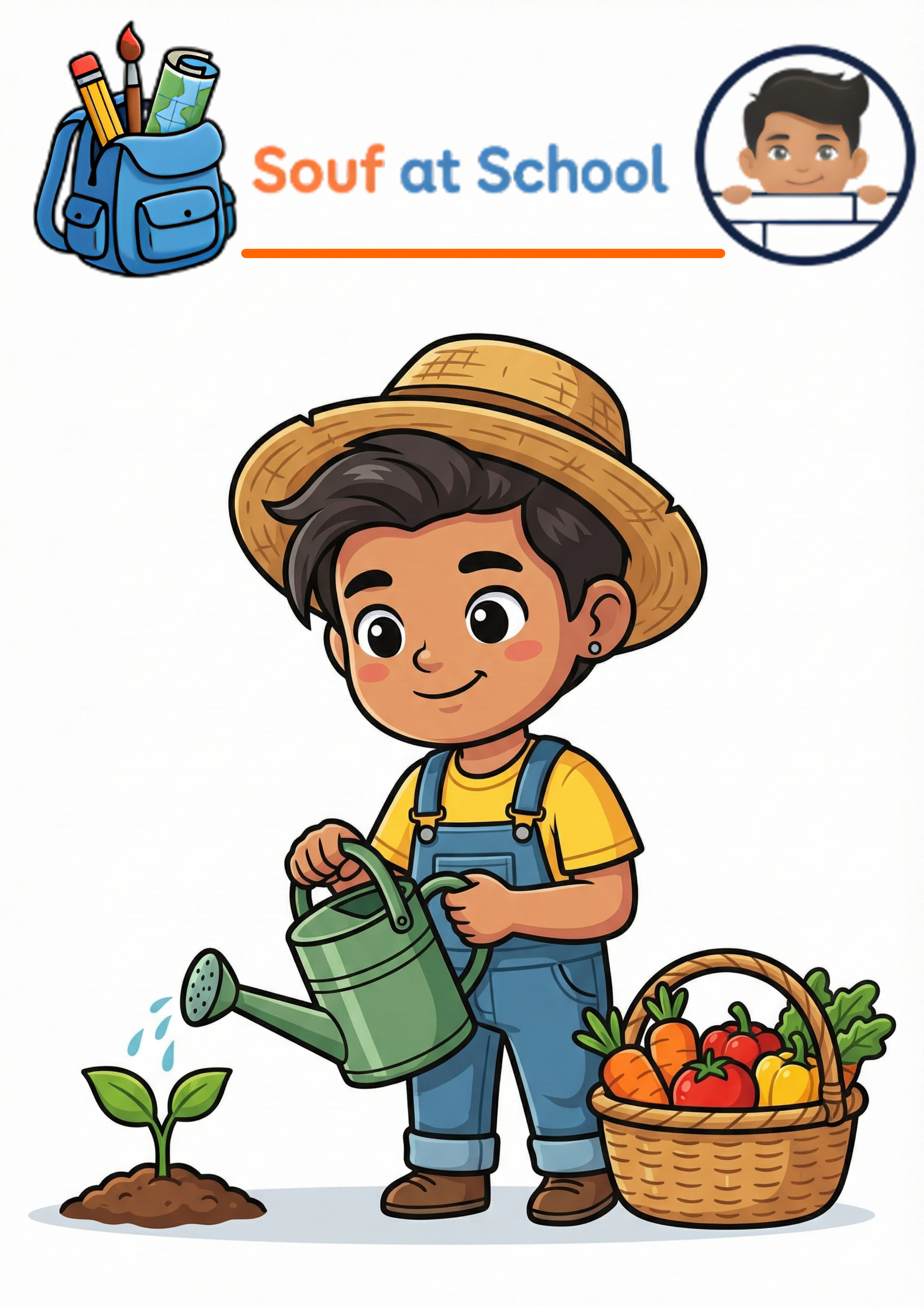 Cover of The Little Farmer: From Seed to Harvest, a children's nature book by Souf at School