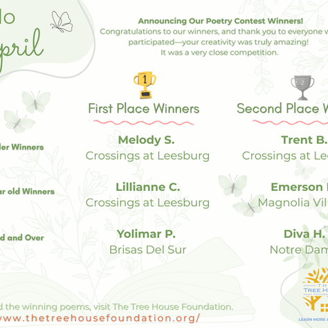 Where Words Bloom: Spring Poetry Contest Winners!
