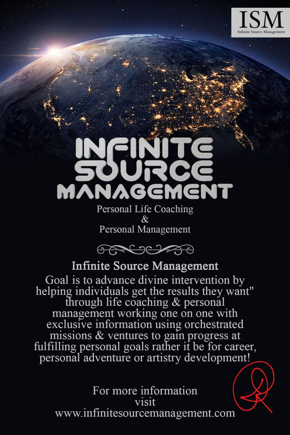The Ultimate move! Life isn't what it seem to be! A set of mentors made my like take off, my mentors turned into my family! Infinite Source Management is about Well Being & Being Well Connected!  