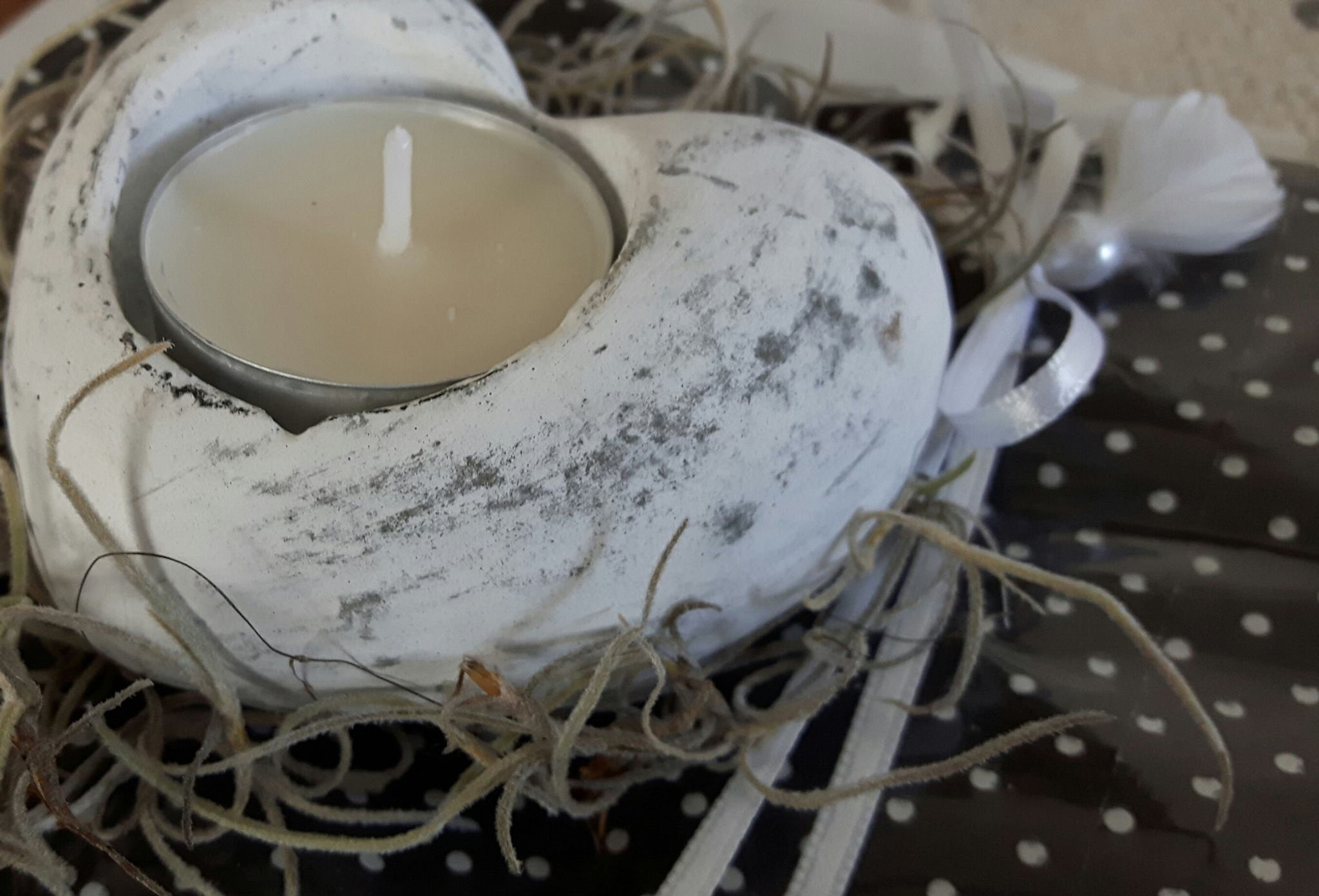 Serviette von Herzen