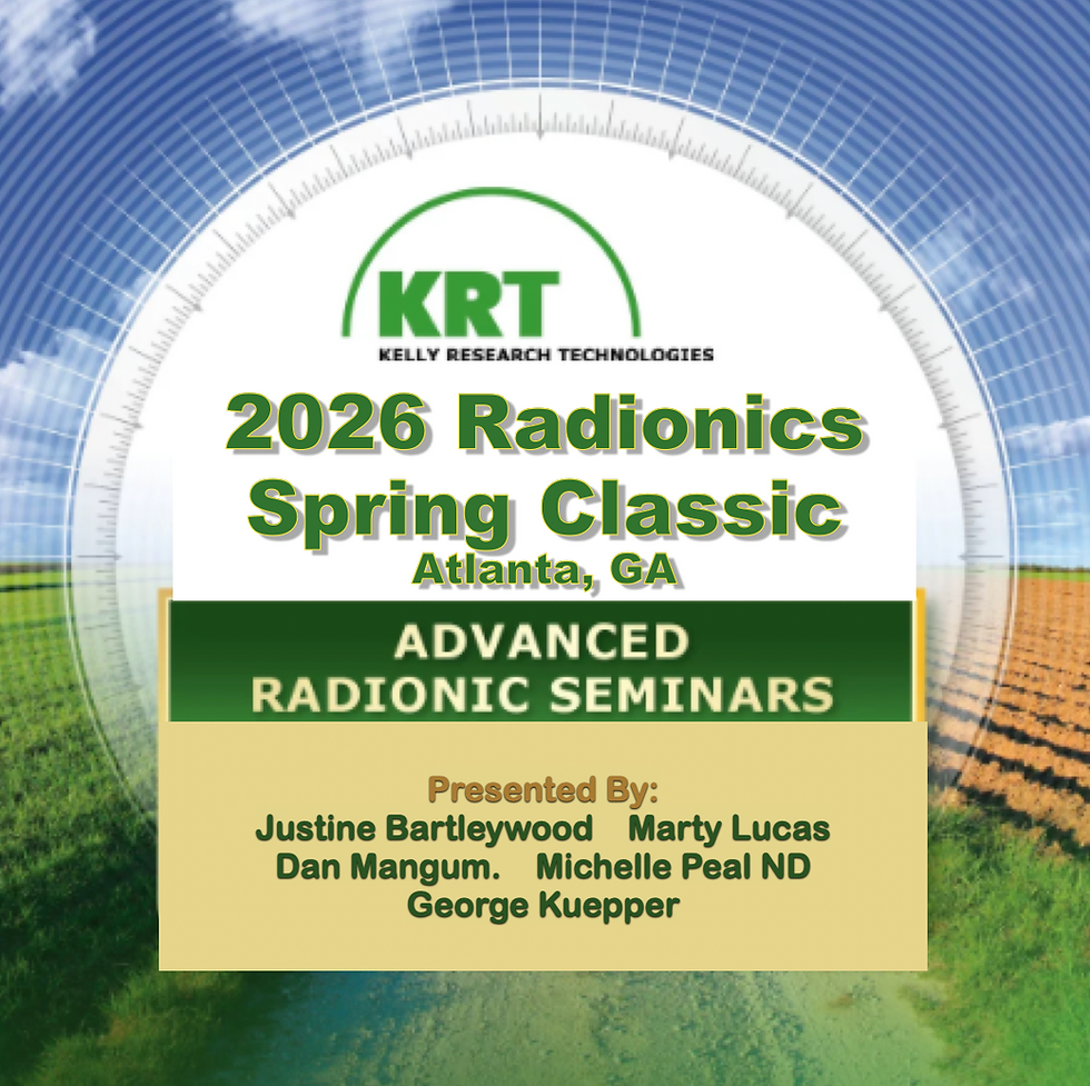 2026 Radionics Spring Classic poster for seminars in Atlanta, GA, by KRT.