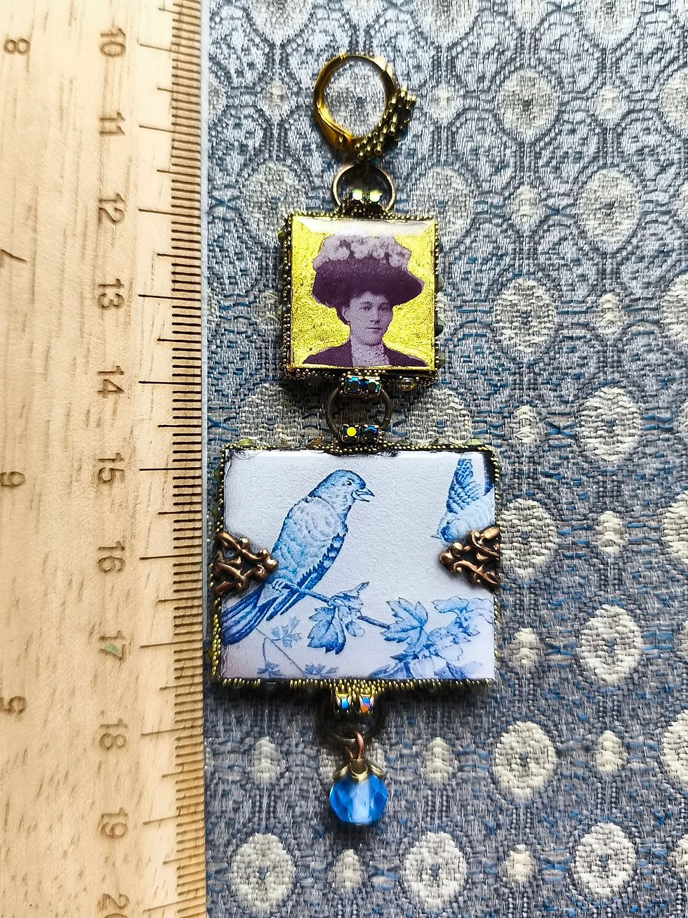 Thumbnail: Boucles d'oreilles Racines, "Murmures de Balbec"2