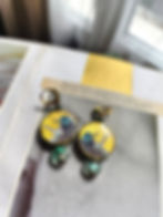 Miniature : Boucles d'oreilles Racines, " Les Herbes Folles 2"
