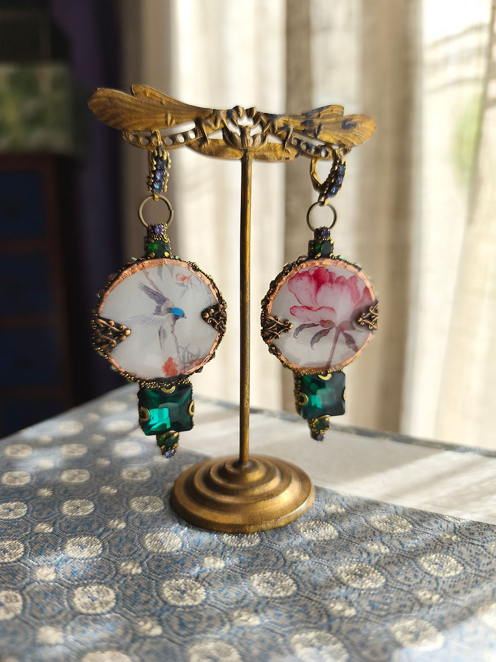 Thumbnail: Boucles d'oreilles Le VoYage ImmObile,"Ojima"