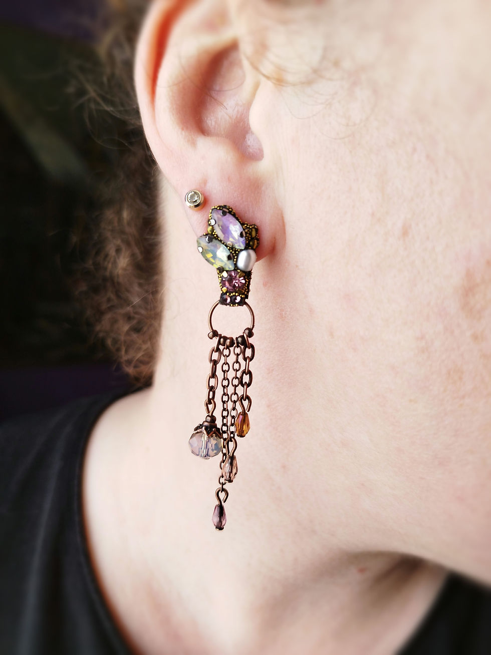 Miniature : Clous d'oreilles Jardin Secret, "DaVinci" 