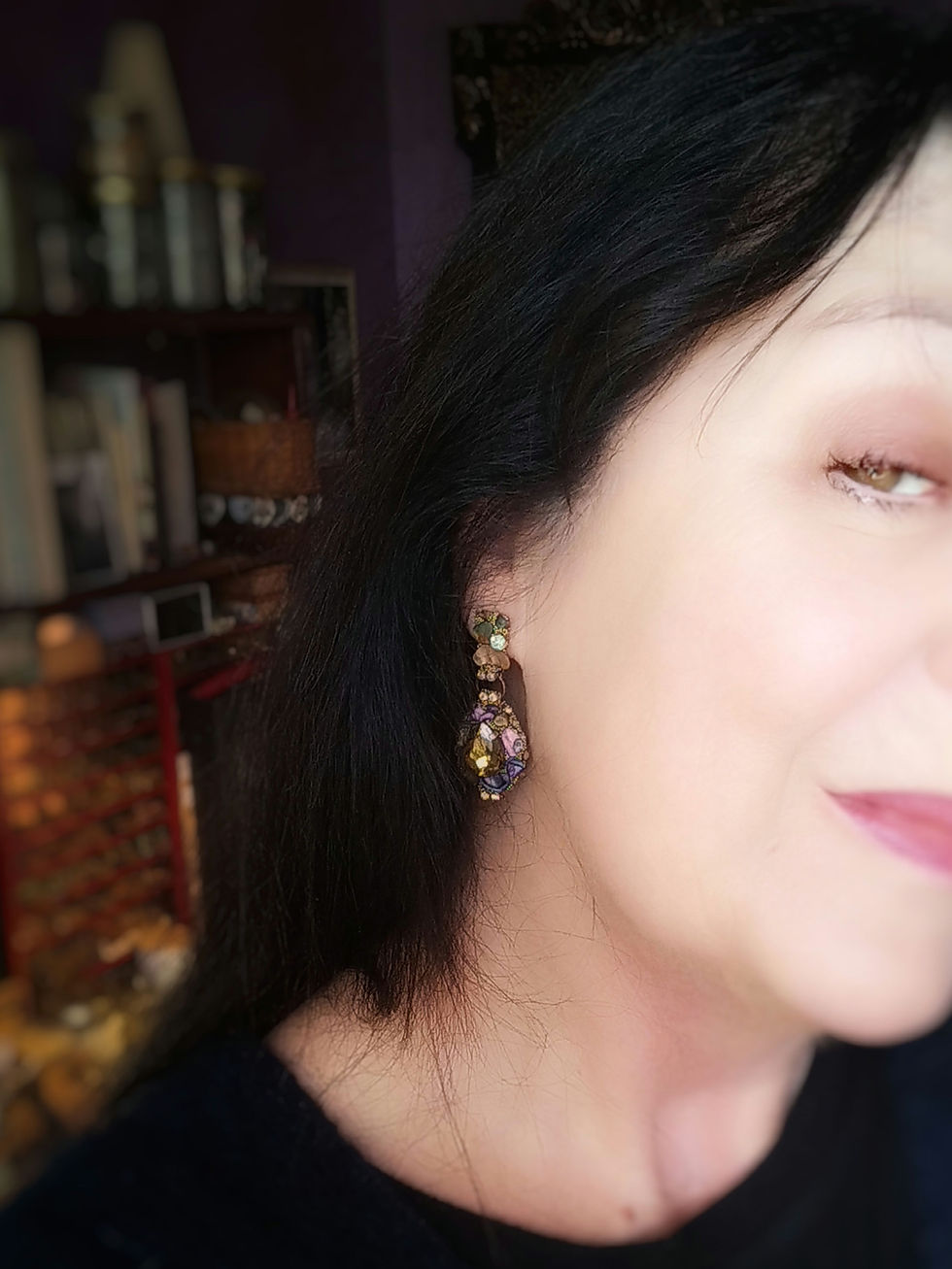 Thumbnail: Clous d'oreilles Racines, "Gouttes de Soleil"