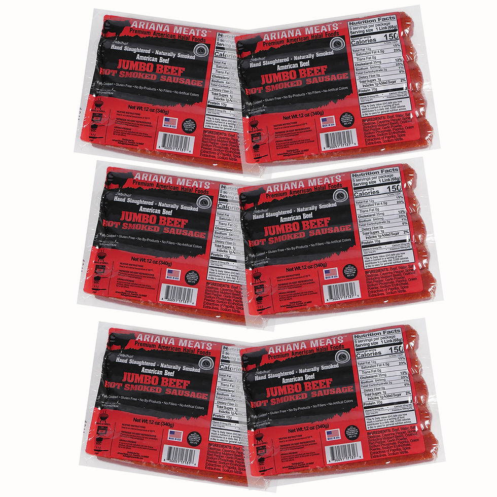 Thumbnail: Jumbo Beef Hot Smoked Sausage