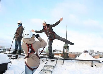 Stockholm: Dächertour im Schnee. Reisereportage