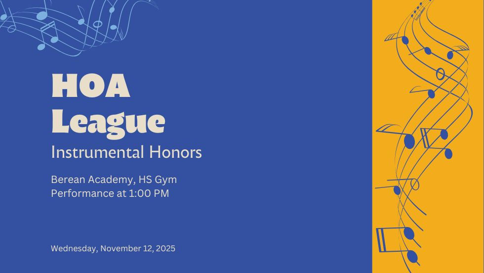 HOA League Instrumental Honors