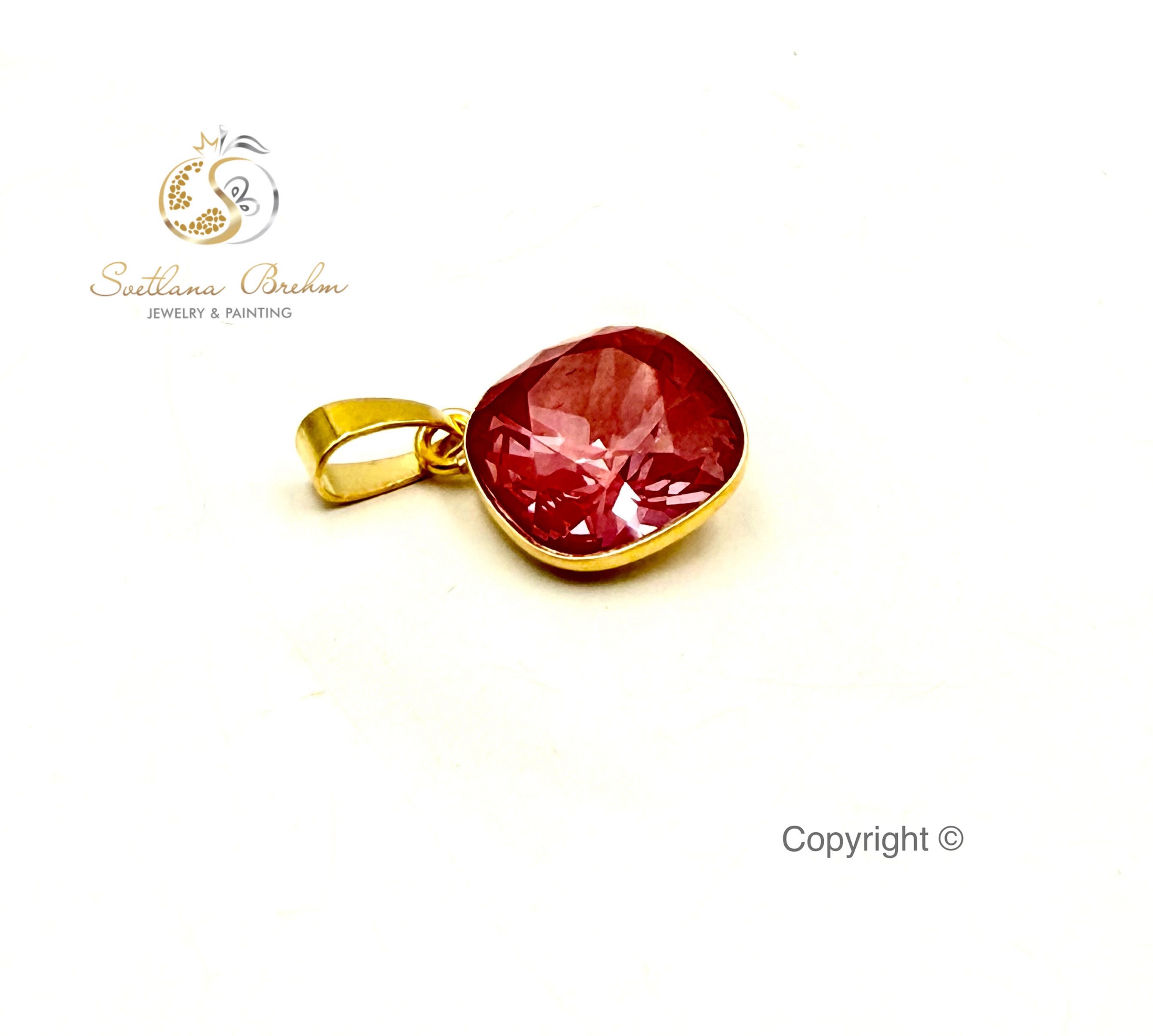 Silber Anhänger mit Swarovski Kristallen