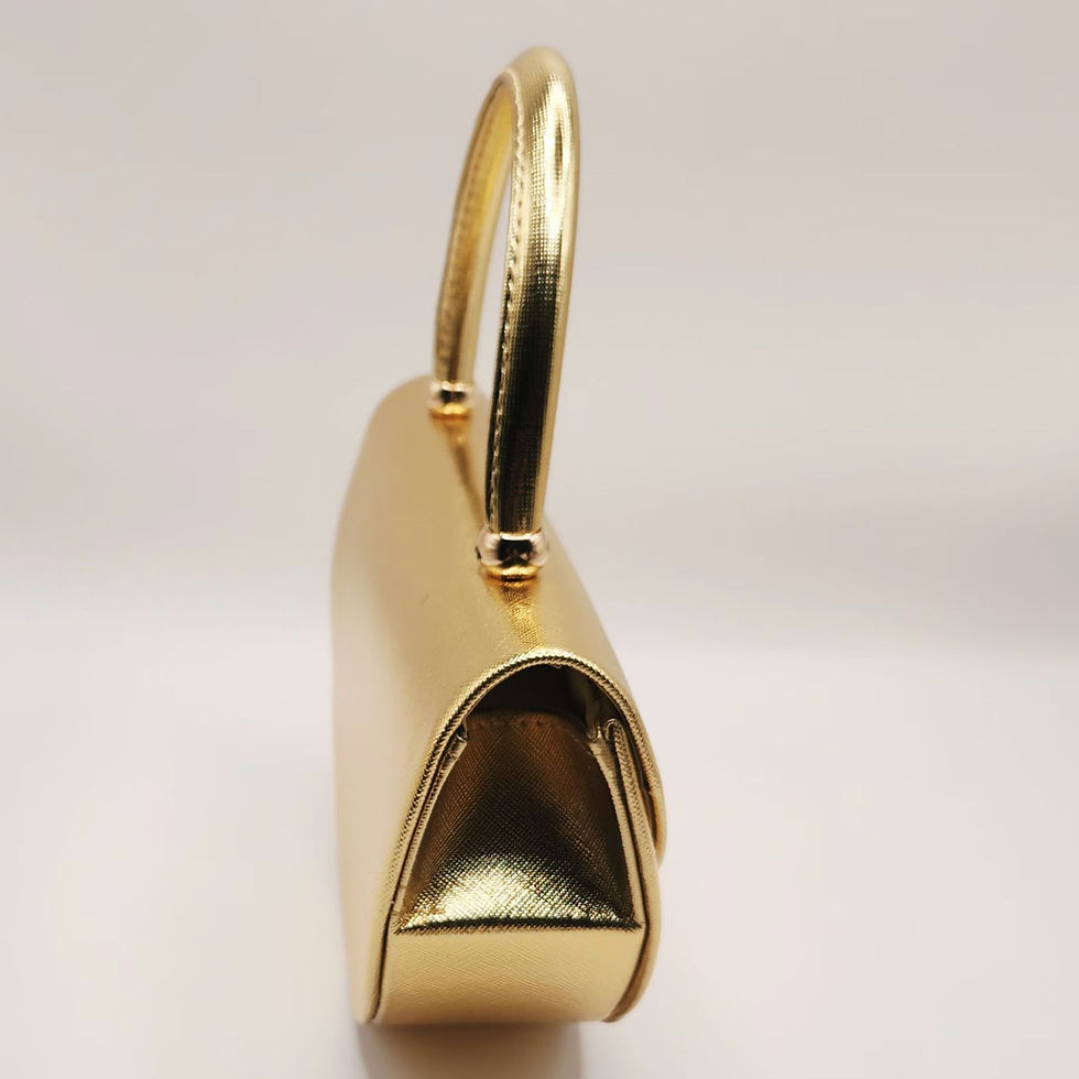 Thumbnail: Golden Half Moon Clutch