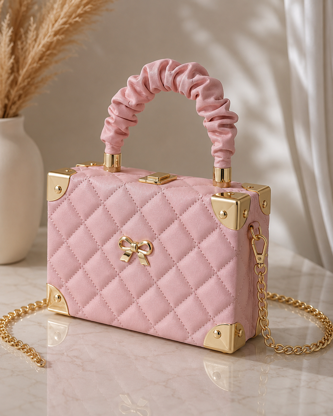 The Luxe Bow Box- Pink
