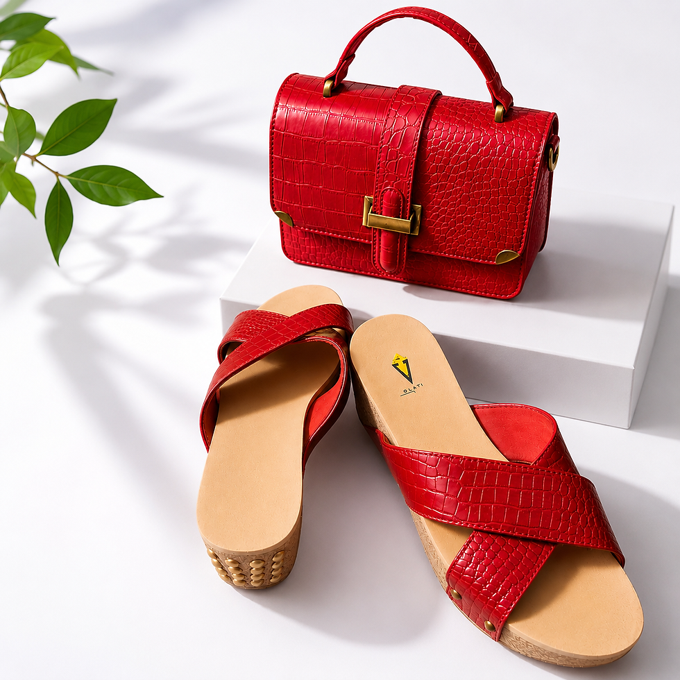 Thumbnail: Radiant Red Shoe and Purse Set