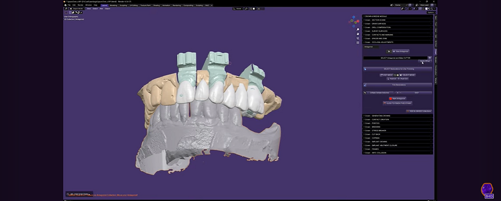 Showing the antagonist acting as a boolean cutter with the offset adjustment visible in the menu.