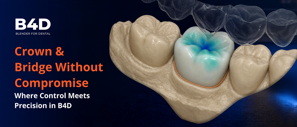 Crown and Bridge Without Compromise: Where Control Meets Precision in B4D