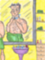 man shave