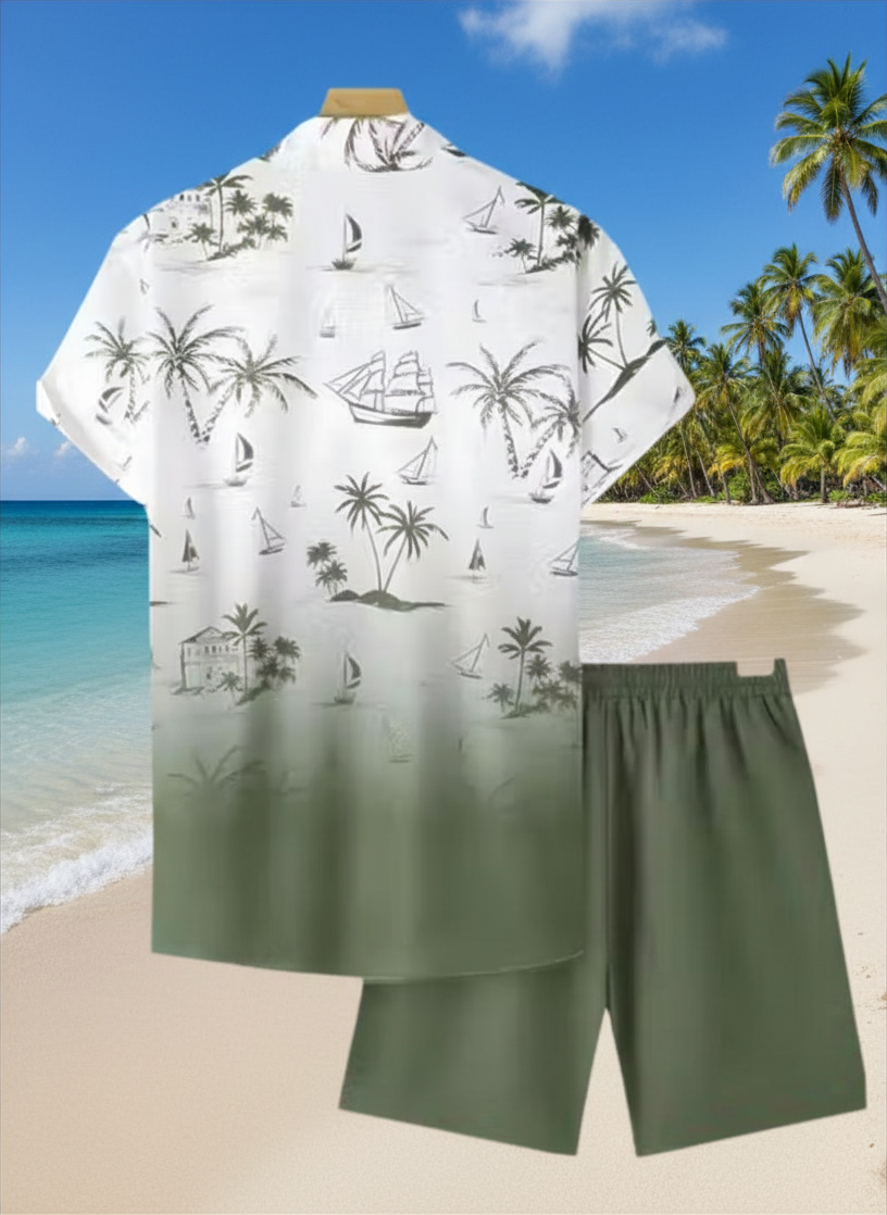 Thumbnail: Printed Co-Ord Set for Men's