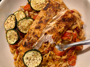 MAHI MAHI TOMATO ORZO 