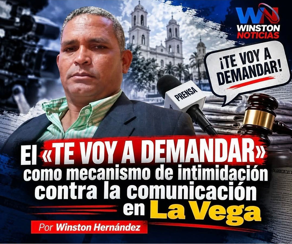 El «te voy a demandar» como mecanismo de intimidación contra la comunicación en La Vega.