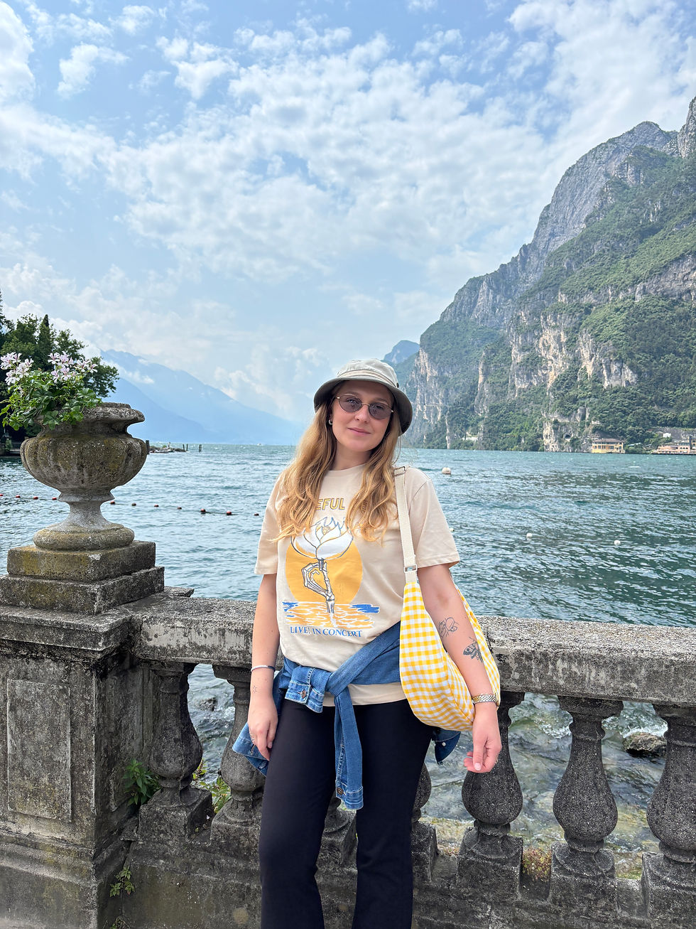 Thumbnail: תיק צד ״מון״ משבצות צהוב לבן